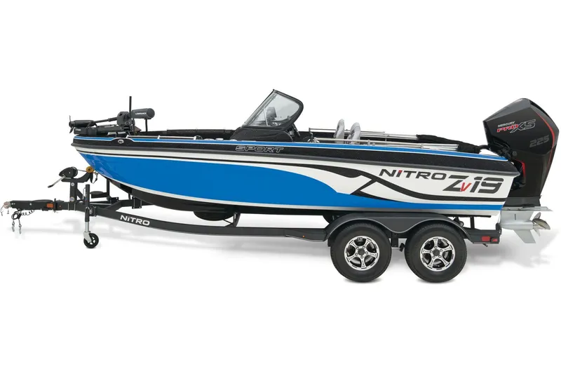 Slide: The Image of 2026 Nitro ZV19 Sport Pro boat interior with dual seats and steering wheel. - 6