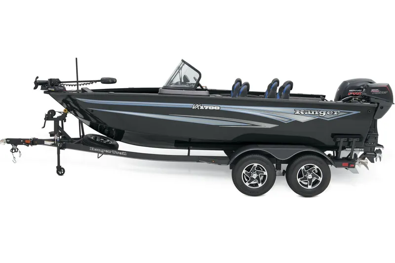 Slide: The Image of 2026 Ranger VX1788 WT fishing boat with dual consoles and trolling motor. - 2