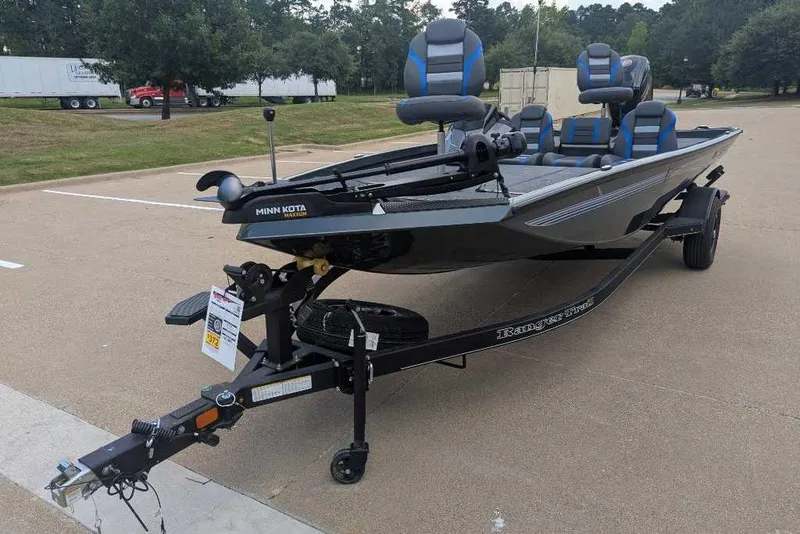 Slide: The Image of 2026 Ranger RT188P fishing boat on trailer in parking lot. - 3