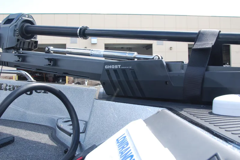 Slide: The Image of 2026 Ranger 621FS Cup Equipped boat with Ghost trolling motor detail. - 5