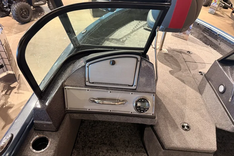 Slide: The Image of 2026 Ranger RT178 boat interior with dashboard and seating area. - 4