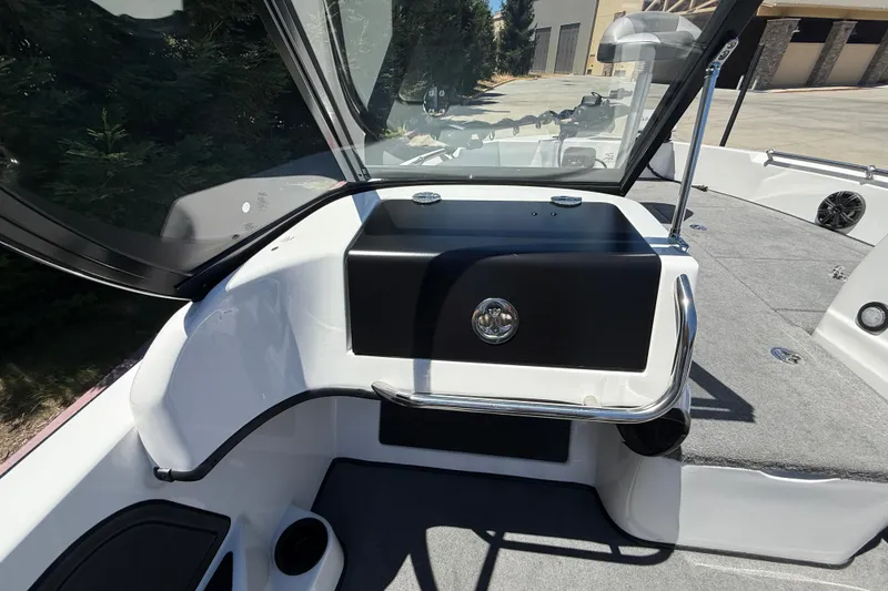 Slide: The Image of Interior view of 2026 Nitro ZV19 Sport Pro boat, featuring sleek design and modern dashboard. - 23