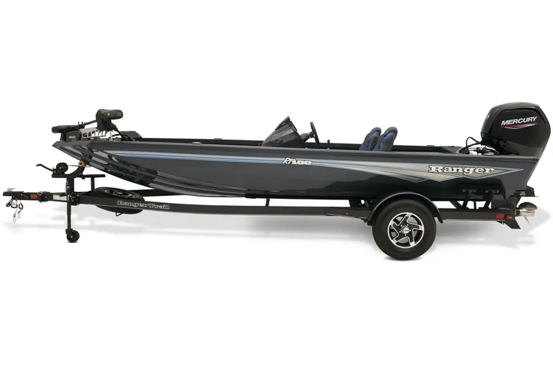 Slide: The Image of 2026 Ranger RT188 boat dashboard with steering wheel, gauges, and Lowrance HDS display. - 7