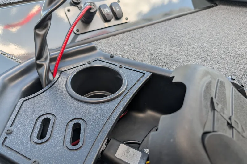 Slide: The Image of 2026 Ranger RT178 boat interior with control panel and wiring details. - 10