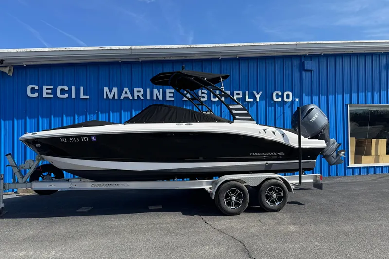 The Image of 2024 Chaparral 21 SSi OB boat on trailer at Cecil Marine Supply Co. - 0