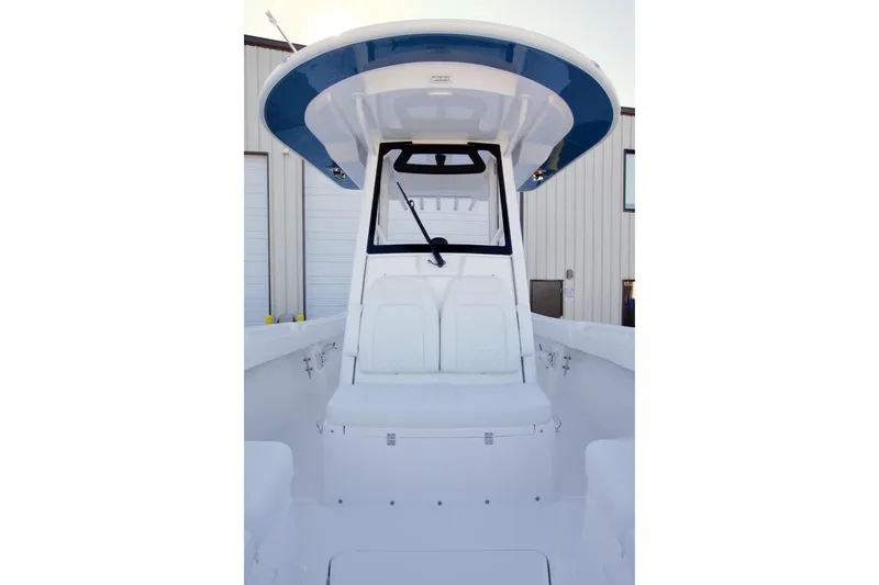 Slide: The Image of 2026 Regulator 31 boat interior with sleek design and modern features. - 11