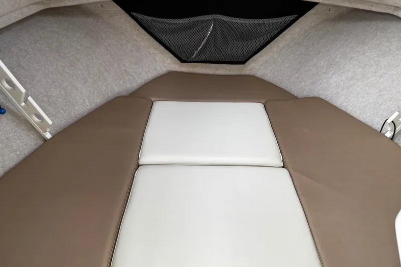 Slide: The Image of 2018 Parker 2520 XLD Sport Cabin interior with cushioned seating and storage net. - 21