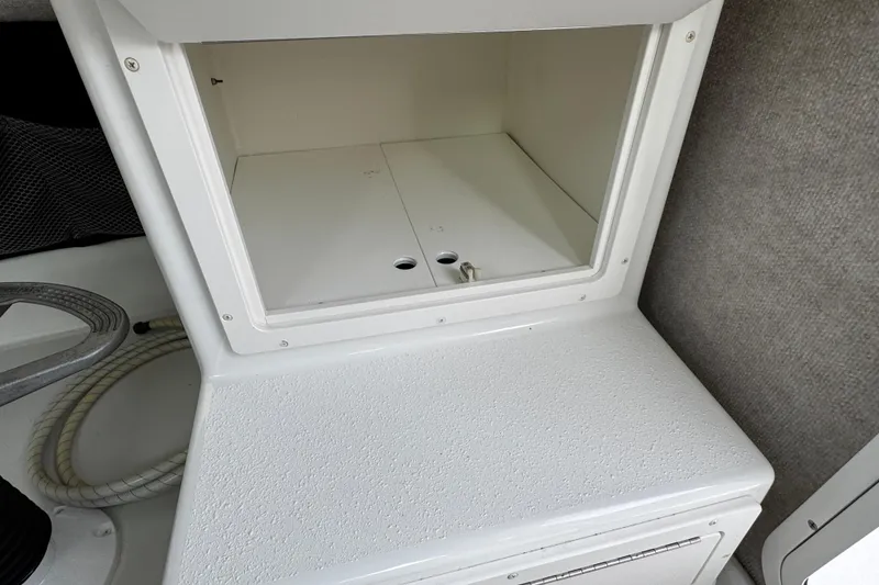 Slide: The Image of 2018 Parker 2520 XLD Sport Cabin interior storage compartment. - 30