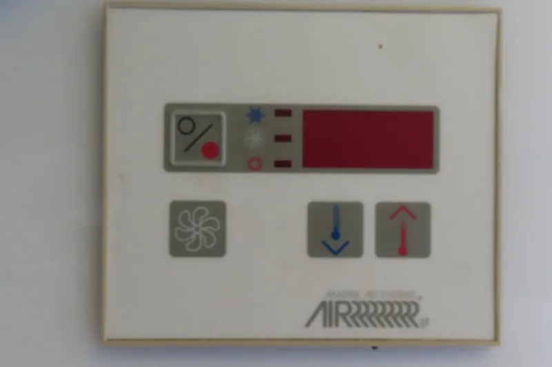 Slide: The Image of Thermostat control panel on 1999 Formula 382 FASTech boat. - 22