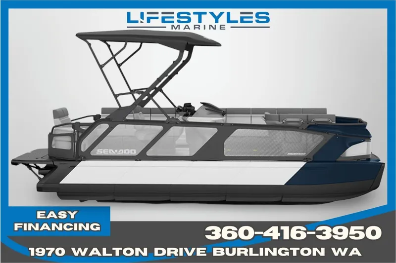 The Image of 2025 Sea-Doo Switch Cruise 21 pontoon boat, available at Lifestyles Marine, Burlington WA. - 0