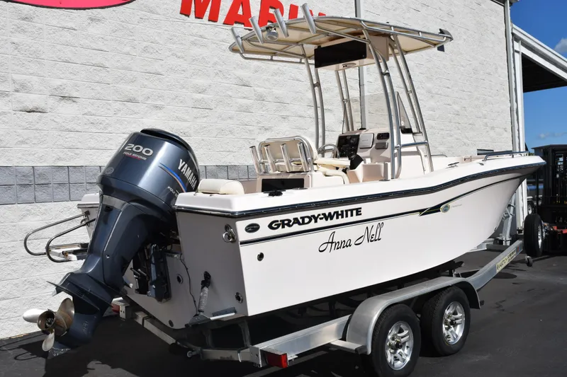 Slide: The Image of 2010 Grady-White Fisherman 209 boat with Yamaha 200 engine on trailer. - 5