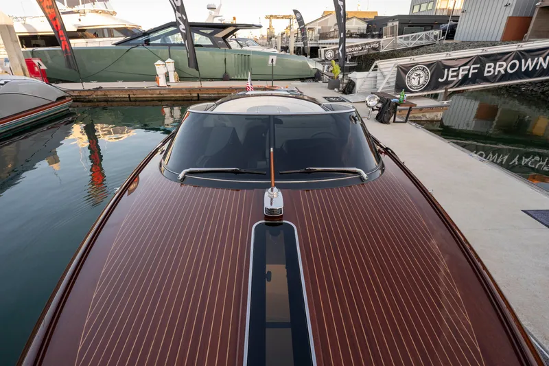 Slide: The Image of 2026 Riva 33' Aquariva Special luxury yacht docked at marina. - 14