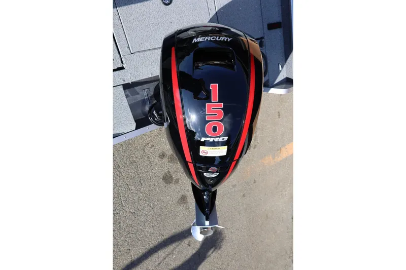 Slide: The Image of Mercury 150 Pro outboard motor on 2026 Lund 1875 Impact XS Sport boat. - 39