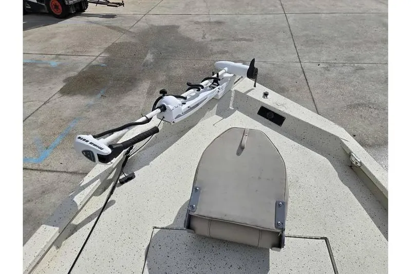 Slide: The Image of Bow of 2012 Xpress H20 boat with trolling motor and seat. - 13