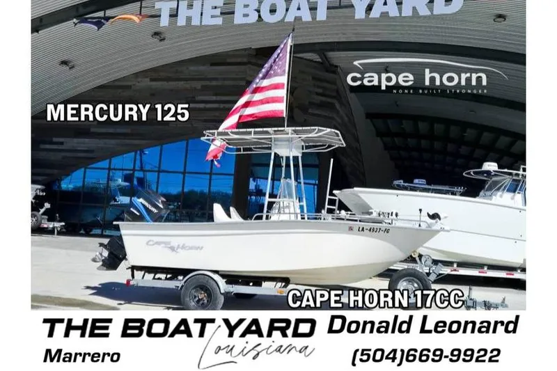 The Image of 2002 Cape Horn 17 CC boat with Mercury 125 engine at The Boat Yard, Marrero. - 0