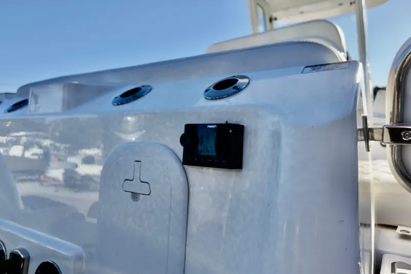 Slide: The Image of 2026 Sea Fox 268 Commander boat console with Fusion audio system. - 5