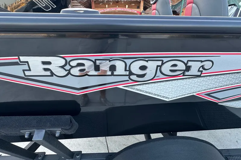 Slide: The Image of 2026 Ranger VS1682SC Angler boat with bold logo and sleek design. - 8