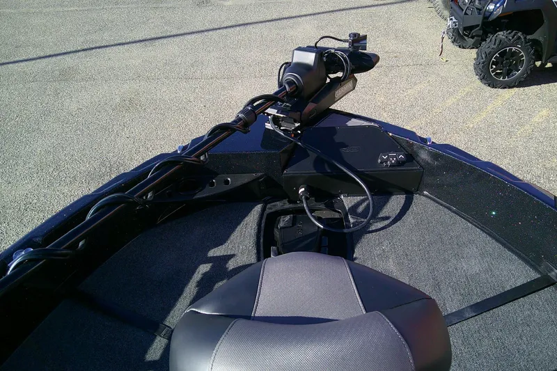 Slide: The Image of Front deck of 2026 Nitro ZV21 Pro boat with Garmin equipment. - 8