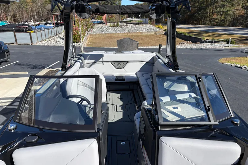 Slide: The Image of 2026 Centurion Nv243 boat interior with sleek seating and modern design. - 8