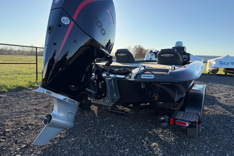 Slide: The Image of 2026 Phoenix 819 ZXL boat with powerful outboard motor on a trailer. - 3