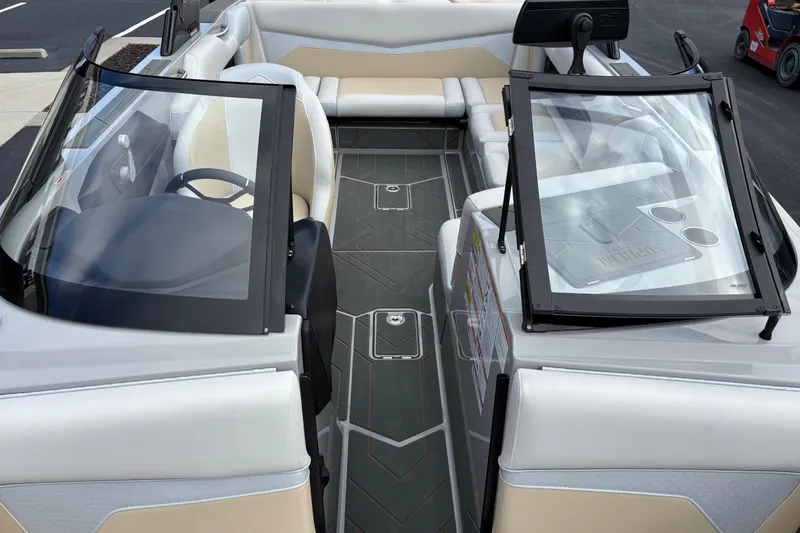 Slide: The Image of 2026 Supreme S220 boat interior with modern seating and sleek design. - 8