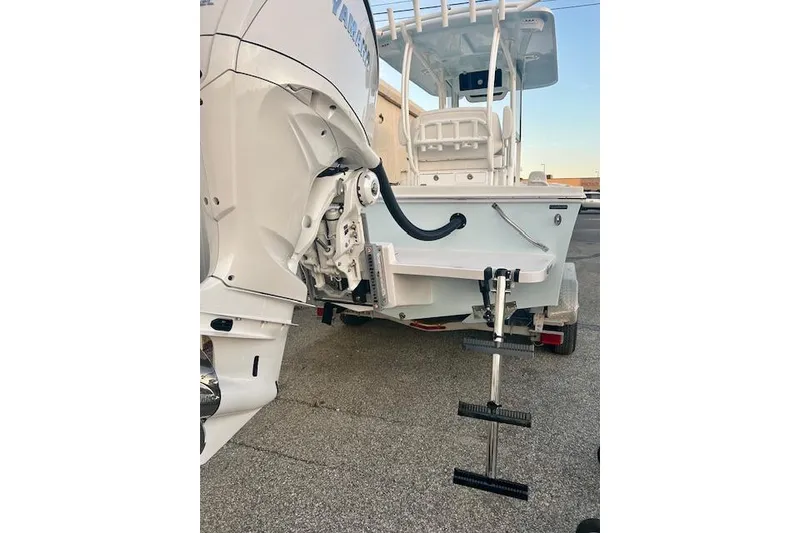 Slide: The Image of 2026 Pair Customs 24 Center Console MV boat with Yamaha outboard motor. - 4