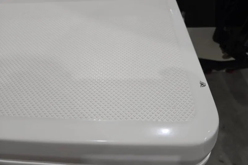 Slide: The Image of 2016 Bayliner Element XL boat deck with textured surface detail. - 21