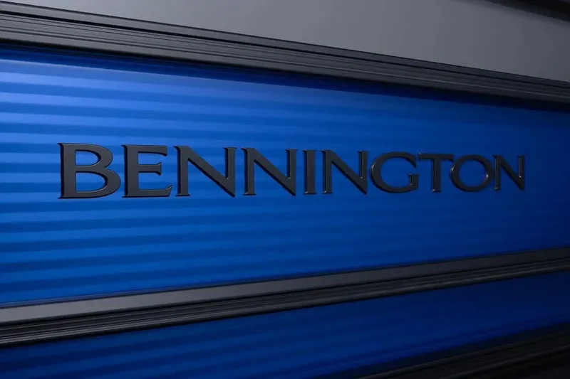 Slide: The Image of Bennington S 20 SSR 2026 logo on blue textured background. - 5