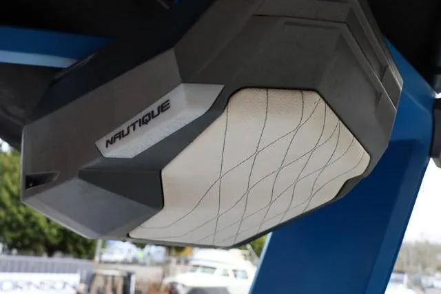Slide: The Image of 2022 Nautique Super Air Nautique S23 speaker detail, showcasing sleek design and craftsmanship. - 14