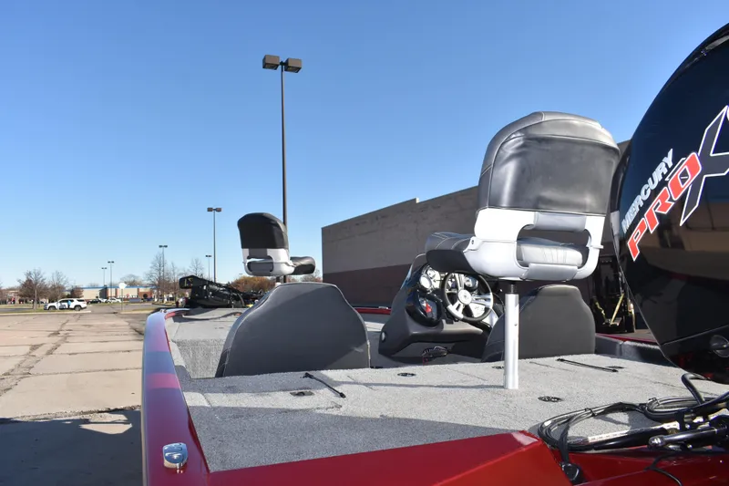 Slide: The Image of 2019 Tracker Pro Team 195 TXW Tournament Edition boat with Mercury engine. - 19