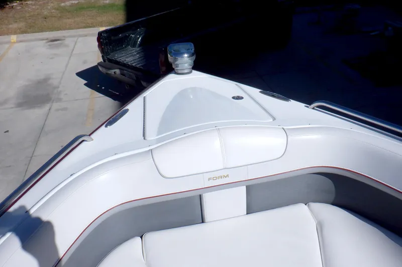 Slide: The Image of 2015 Formula 350 Crossover Bowrider with spacious seating and sleek design. - 16