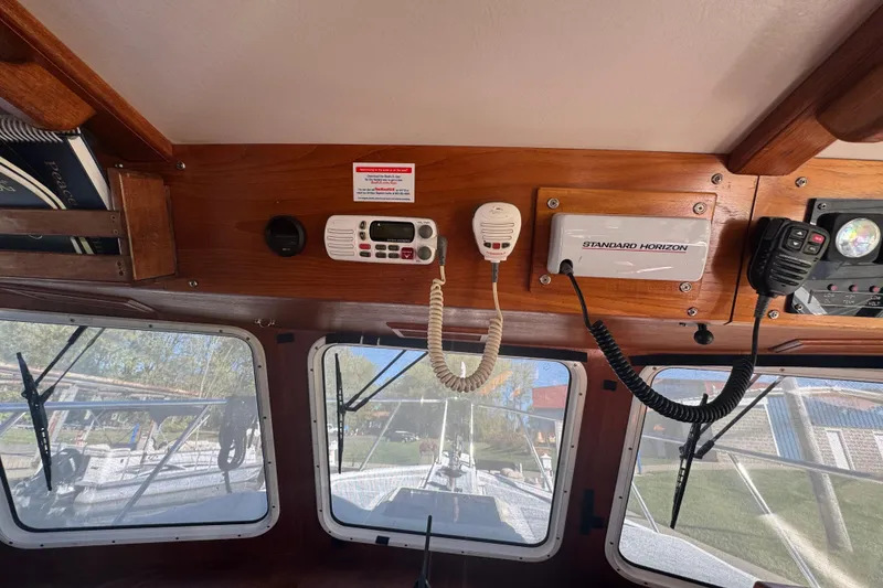 Slide: The Image of Interior view of a 2001 Monk Trawler boat with communication equipment. - 39