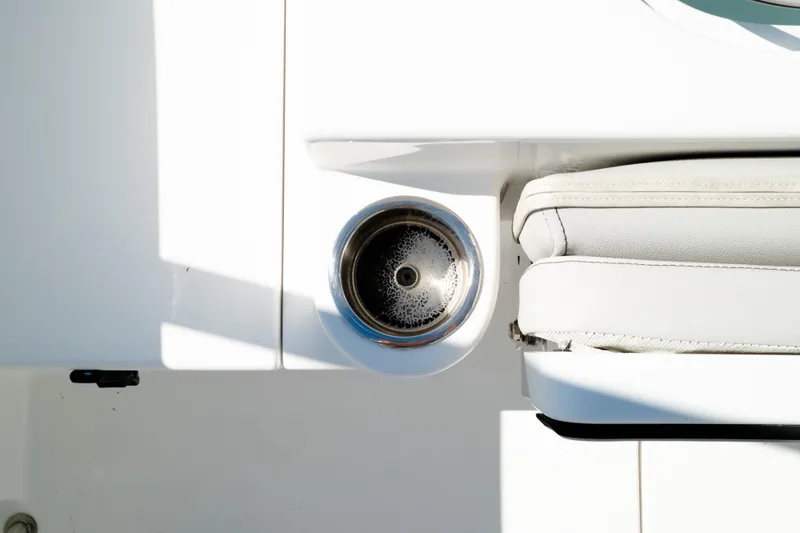 Slide: The Image of Cup holder and seat on 2019 Sea Pro 259 Center Console boat. - 9
