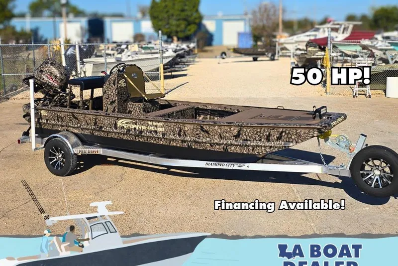 The Image of 2026 Pro-Drive 1856 SBX TD boat with 50 HP engine, financing available. - 0