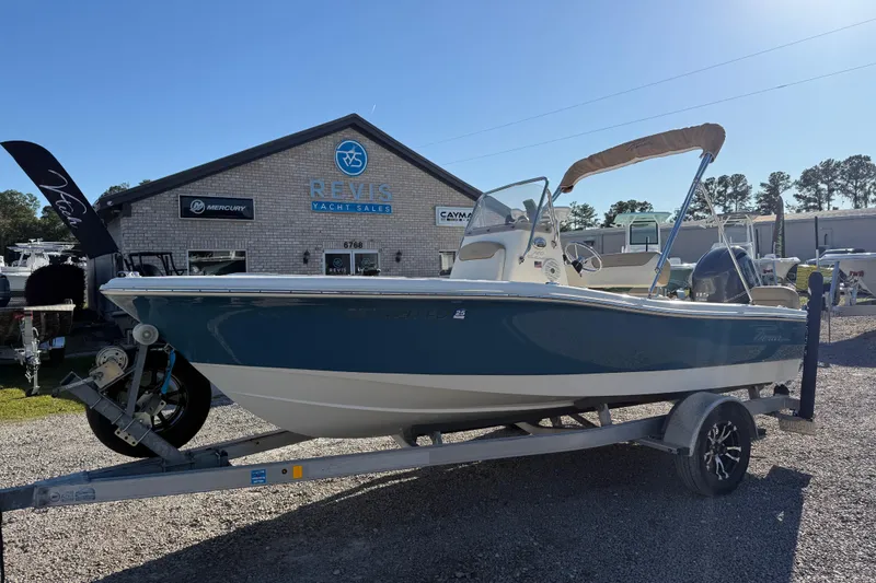 Slide: The Image of 2016 Pioneer 180 Islander boat on trailer at Revis Yacht Sales. - 9