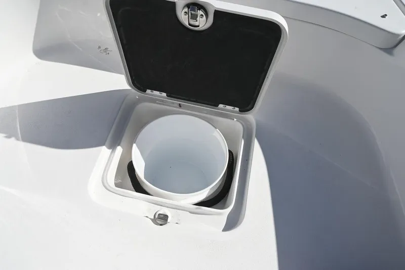 Slide: The Image of Open storage compartment on 2026 Tidewater 2500 Carolina Bay boat. - 22