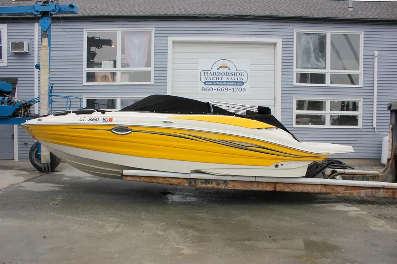 Slide: The Image of Yellow Azure AZ228 boat from 2007 at Harborside Yacht Sales. - 49