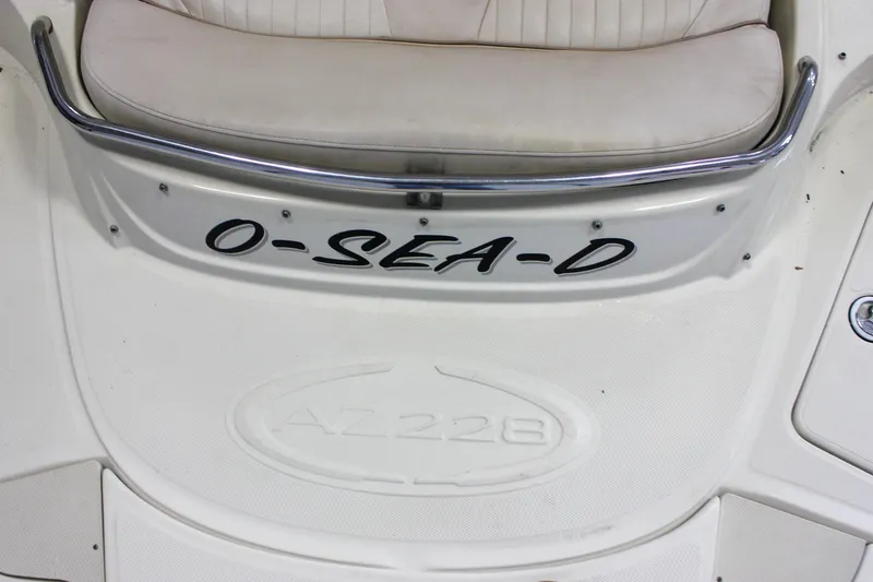 Slide: The Image of 2007 Azure AZ228 boat with "O-SEA-D" name on the stern. - 8