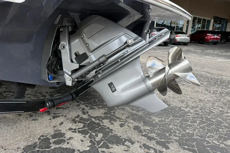 Slide: The Image of 2026 Regal LS2 boat with Volvo Penta outdrive and dual propellers. - 3