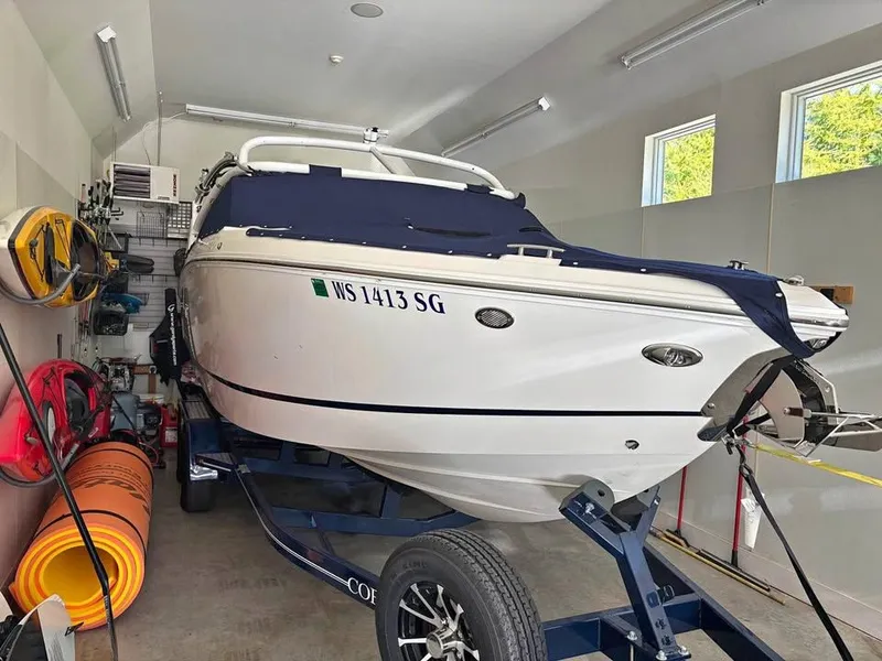 The Image of 2021 Cobalt R3 Surf boat stored in garage. - 0