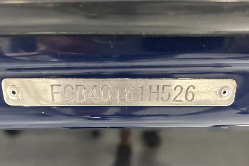 Slide: The Image of Hull identification number on a 2026 Chaparral 23 SSi boat. - 34