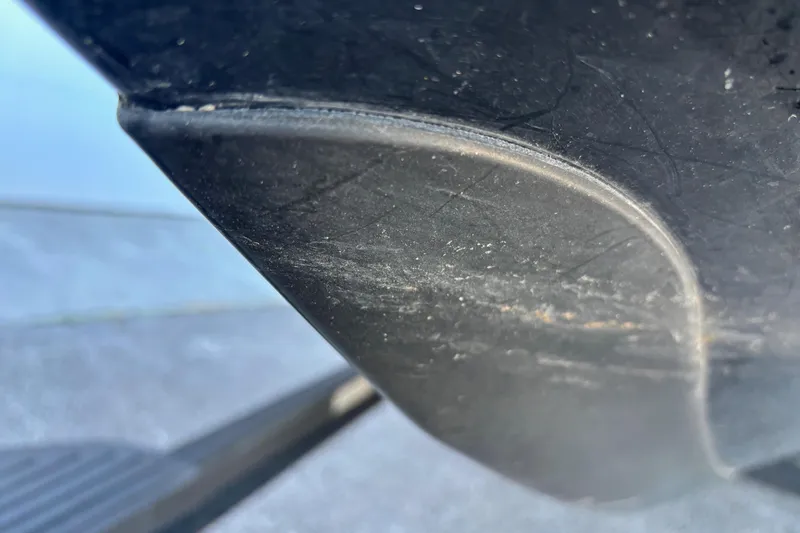 Slide: The Image of Close-up of a 2017 Ranger Z521 Comanche boat hull detail. - 5