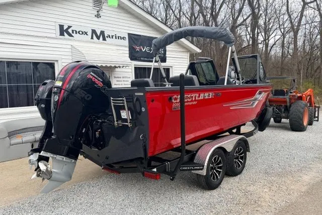 Slide: The Image of 2026 Crestliner 2050 Commander boat on trailer at Knox Marine dealership. - 3