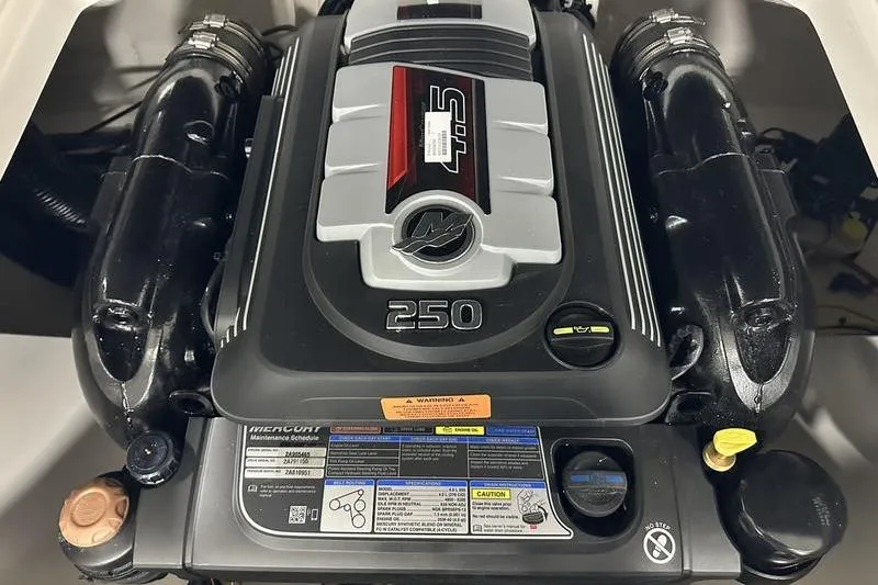 Slide: The Image of Engine of 2026 Chaparral 21 SSi boat, featuring a 4.5L 250 horsepower MerCruiser. - 10