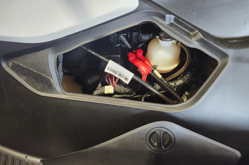 Slide: The Image of Close-up of 2024 Seadoo SPARK TRIXX 1 UP fuel cap. - 16