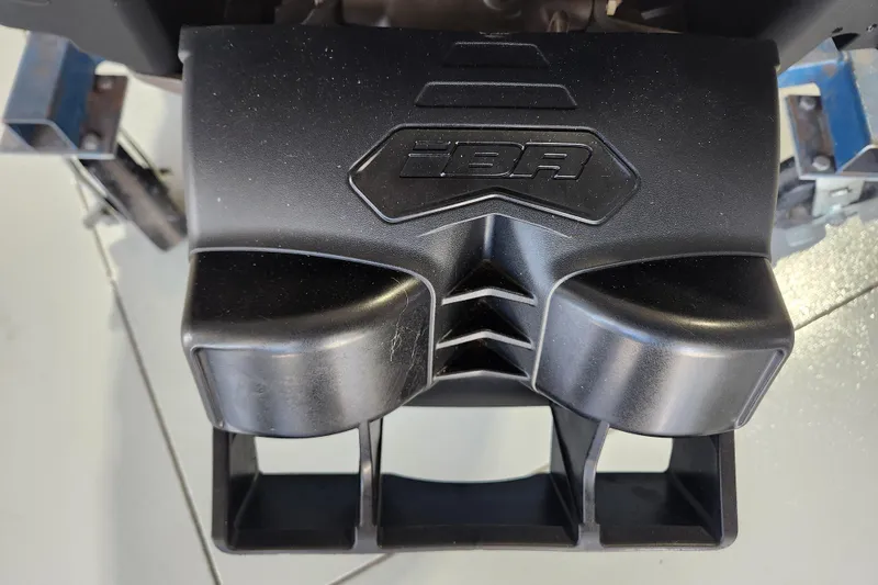 Slide: The Image of 2024 Seadoo SPARK TRIXX 1 UP jet ski detail in showroom setting. - 7