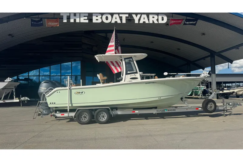 The Image of 2022 Sea Hunt Gamefish 25 boat on trailer at The Boat Yard dealership. - 0