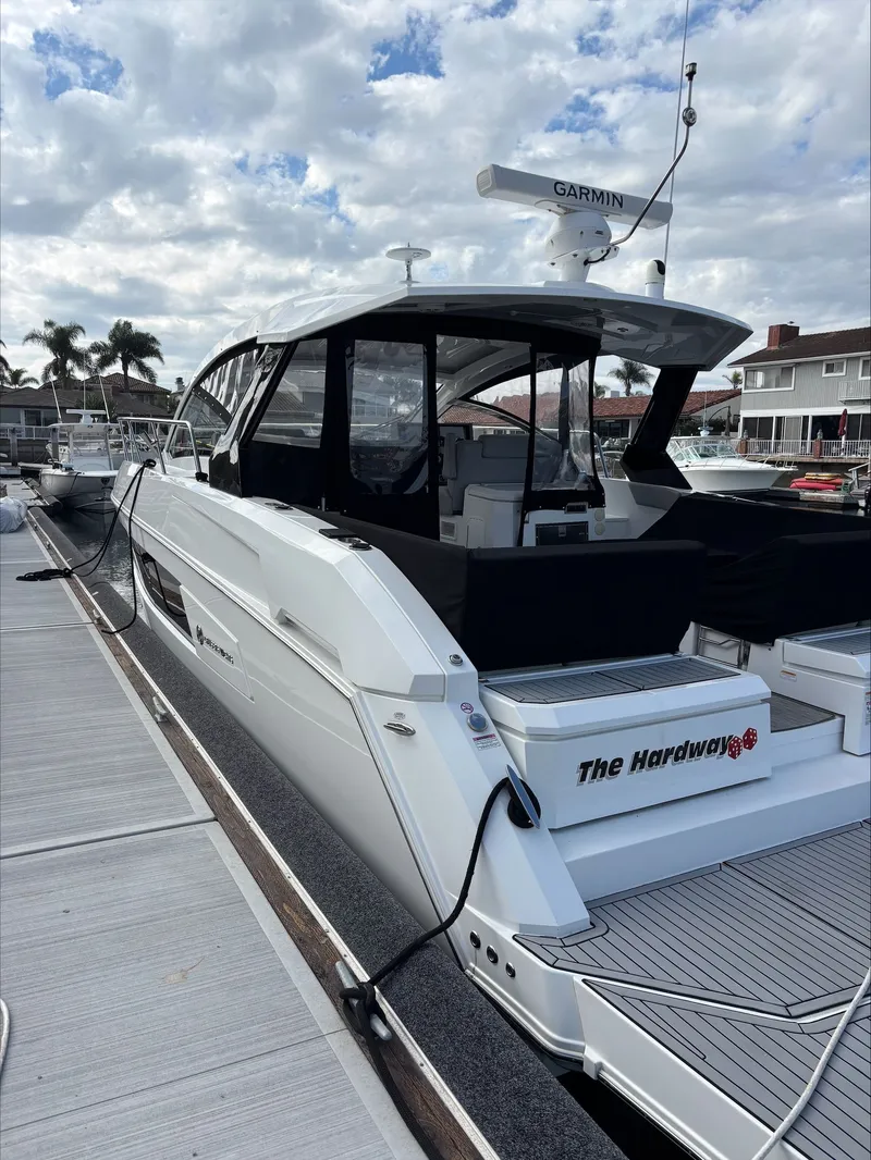 Slide: The Image of Port side pic with black seat covers - 55
