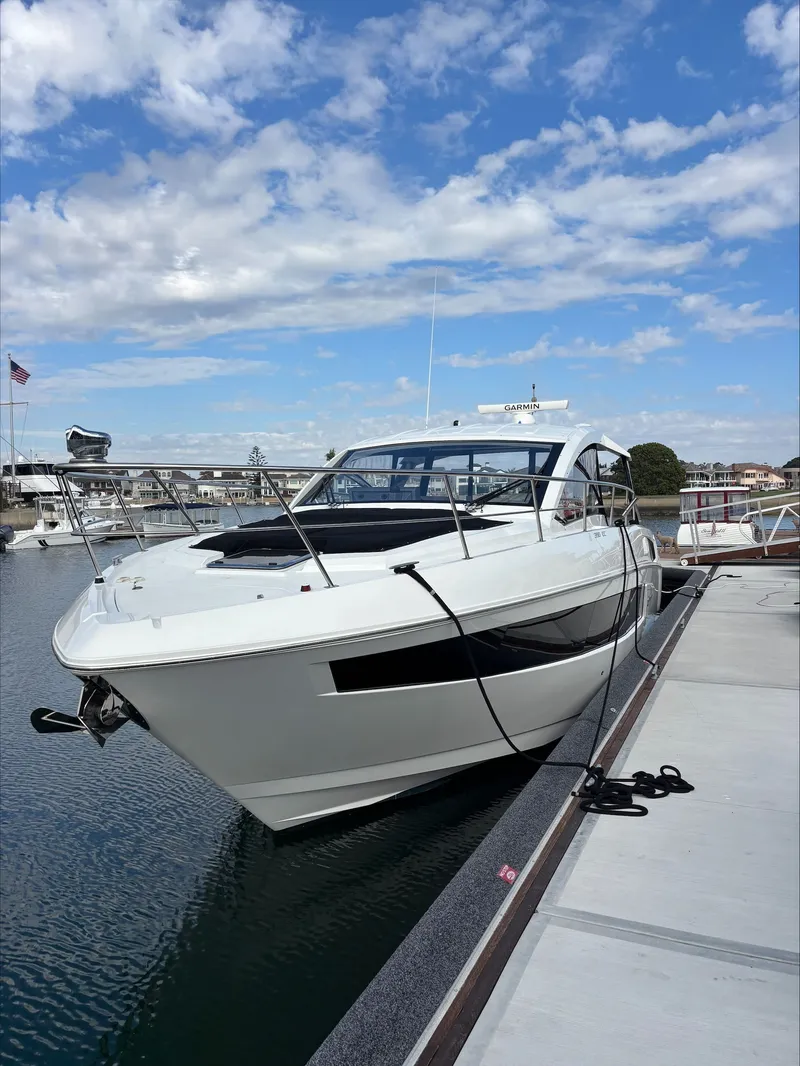 Slide: The Image of Port side windows and sun lounger covers on bow - 57