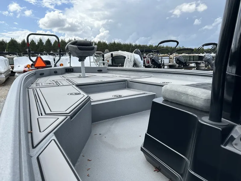 Slide: The Image of Interior view of Excel 230 Bay Pro boat, model year 2026. - 4